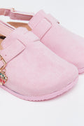 Dusty Pink Charm Mule Sandals (2)