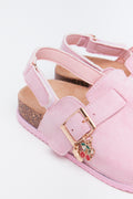 Dusty Pink Charm Mule Sandals (3)