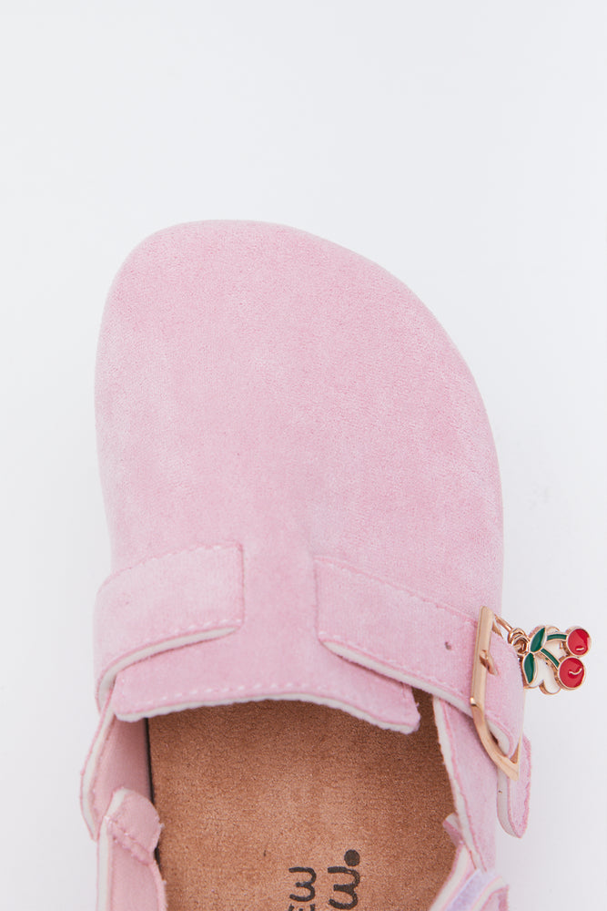 Dusty Pink Charm Mule Sandals (4)