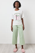 Matcha Graphic T-Shirt Capri Pyjamas
