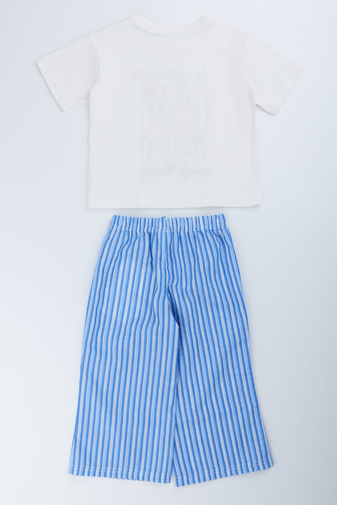 Minnie Mouse Stripe Pants Set (2)