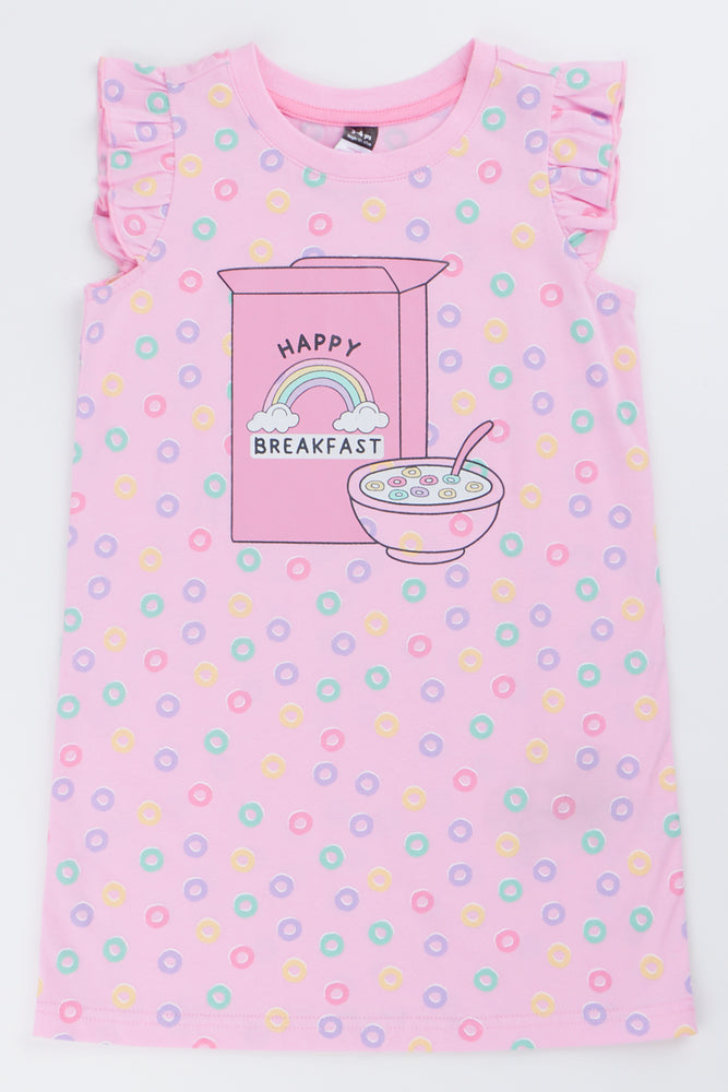 Pink Happy Breakfast Sleepshirt