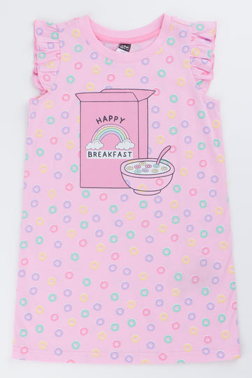 Pink Happy Breakfast Sleepshirt