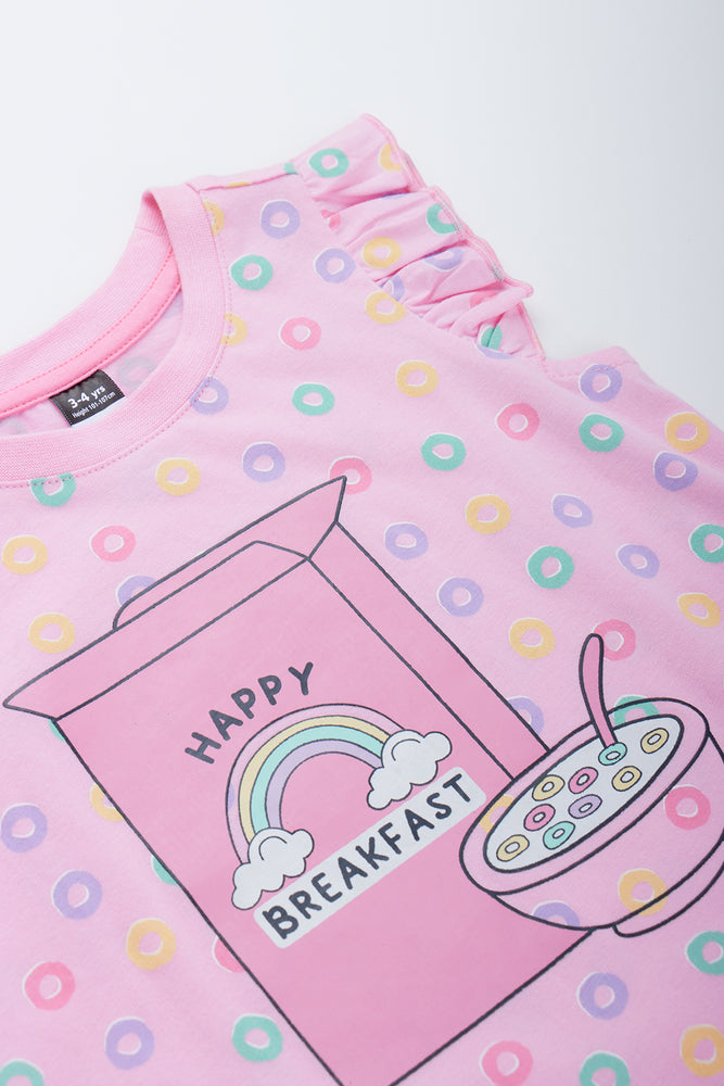 Pink Happy Breakfast Sleepshirt (1)