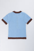 Blue Striped Knit Golfer (2)