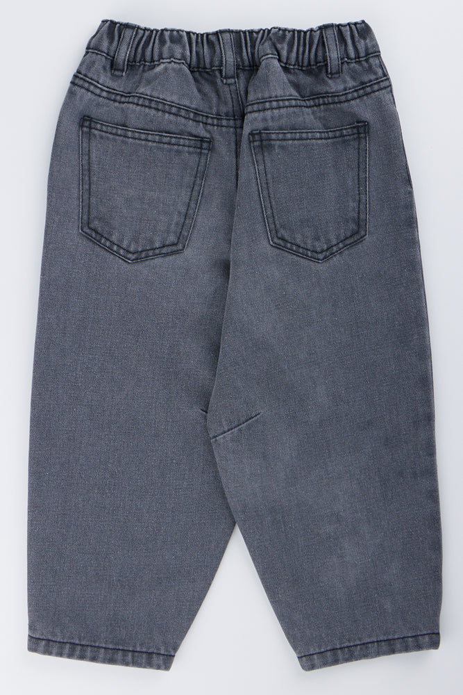Charcoal Balloon Leg Jeans (2)