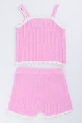 Pink Cherry Heart Knitwear Set (2)