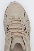 Beige Panel Detail Trainers (4)