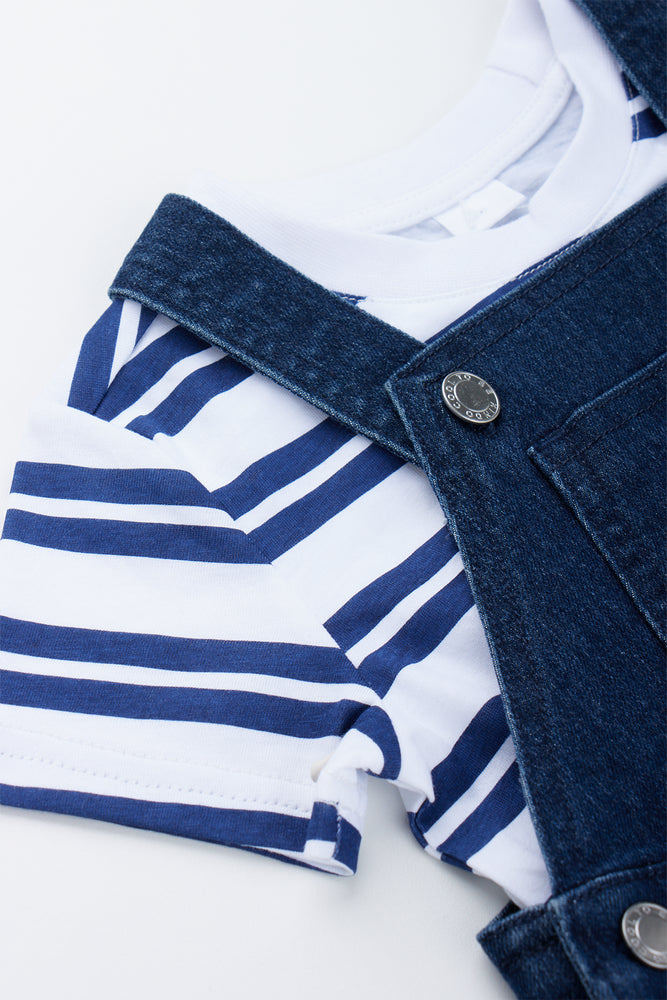 Blue Denim Dungaree Set (1)