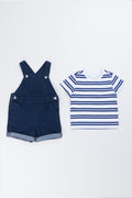 Blue Denim Dungaree Set (3)