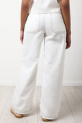 Ecru Wide Leg Jeans (2)