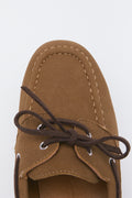 Tan Suede Lace Up Boat Shoes (4)