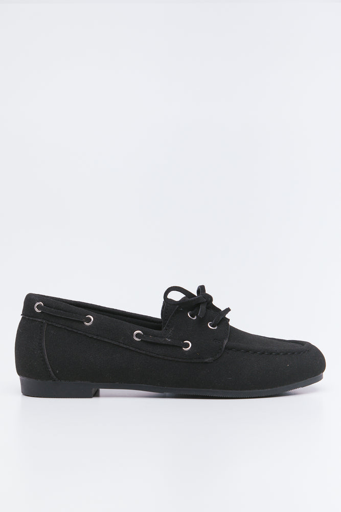 Black Suede Boat Shoes (1)