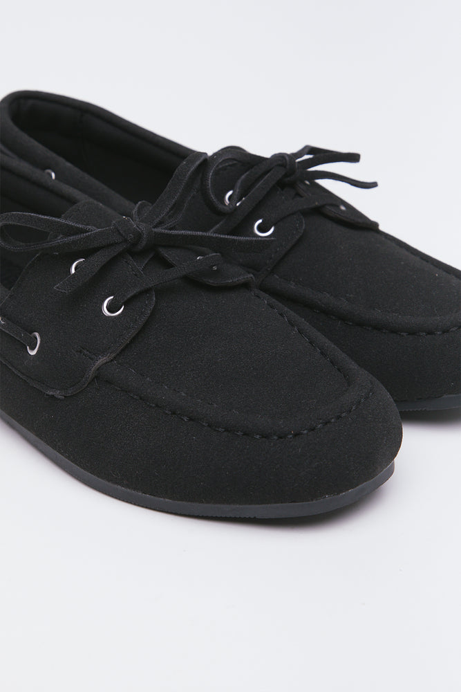 Black Suede Boat Shoes (2)