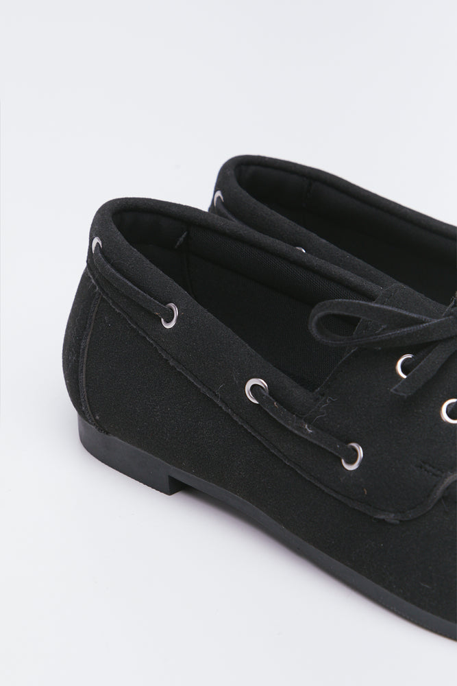 Black Suede Boat Shoes (3)