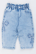 Blue Balloon Leg Jeans