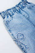 Blue Balloon Leg Jeans (1)