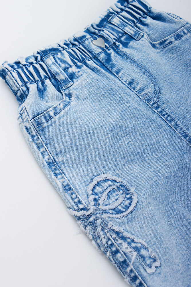 Blue Balloon Leg Jeans (1)
