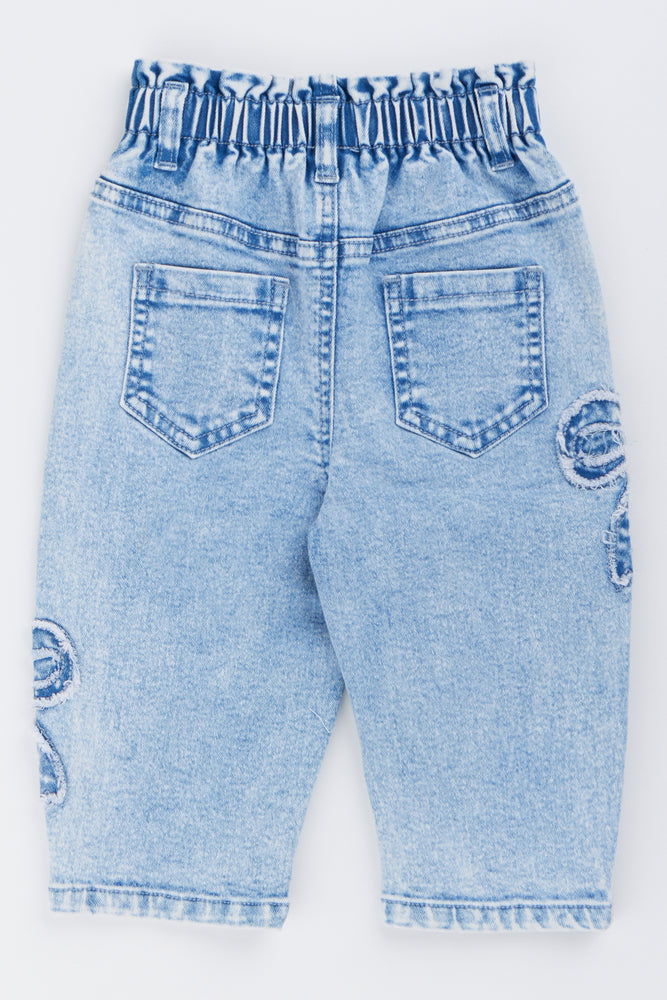 Blue Balloon Leg Jeans (2)