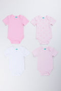 4 Pack Short Sleeve Printed Bodyvest