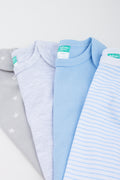 4 Pack Printed Baby Bodysuits (1)