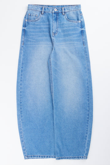 Light Blue Barrel Jeans