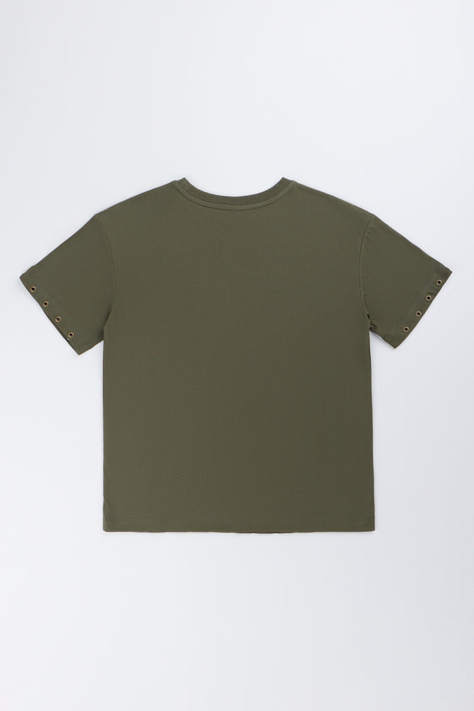Fatigue Slogan Oversized T-Shirt (2)