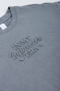 Grey Oversized Embossed Lurex T-Shirt (1)