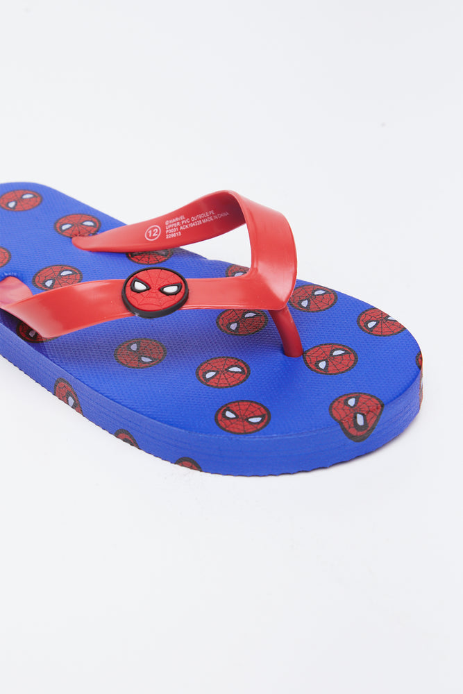 Red Spider-Man Printed Flip Flops (3)