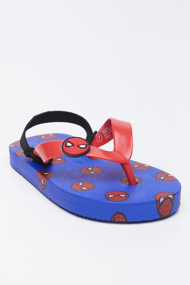 Red Spider-Man Printed Flip Flops (6)