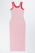 Red Stripe Bodycon Dress