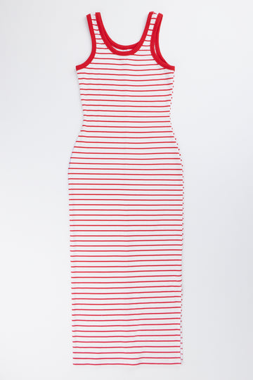 Red Stripe Bodycon Dress