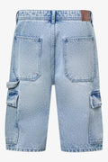 Denim Utility Cargo Shorts (1)