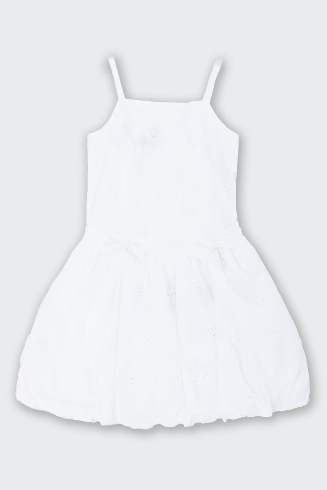 White Anglaise Bubble Dress