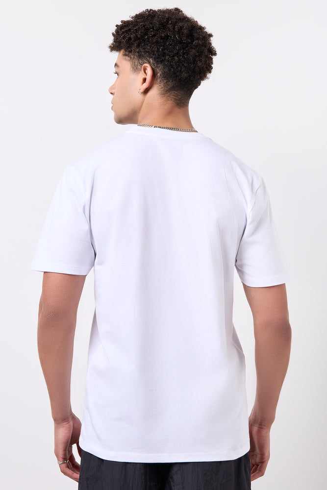 White Graphic Print T-Shirt (2)
