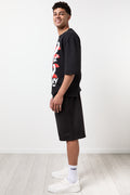 Black Graphic Boxy Fit T-Shirt (1)