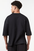 Black Graphic Boxy Fit T-Shirt (2)