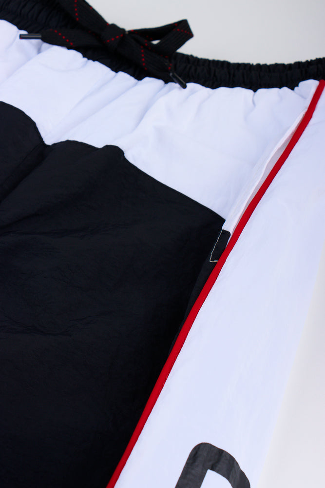Black & White Colourblocked Drawstring Joggers (1)