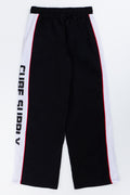 Black & White Colourblocked Drawstring Joggers (2)