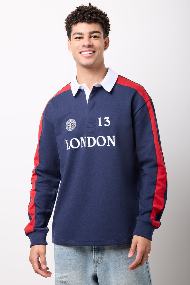 Navy London Rugby Style Shirt