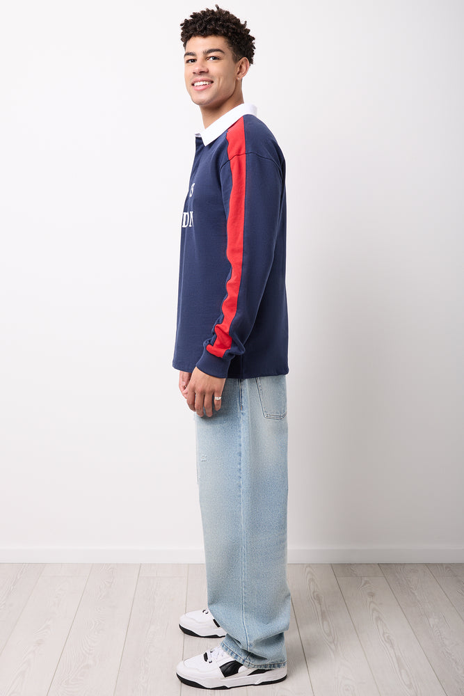 Navy London Rugby Style Shirt (1)
