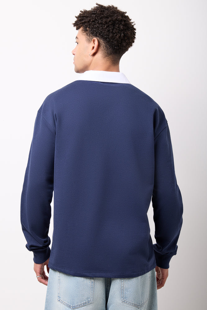 Navy London Rugby Style Shirt (2)