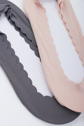 2 Pack Scalloped Foot Liner Socks (1)
