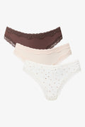 3 Pack Microfibre Lace Thongs (1)