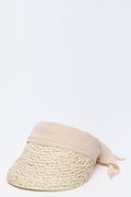 Natural Straw Sun Visor