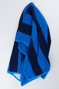 Blue Two Tone Striped Bath Sheet (2)