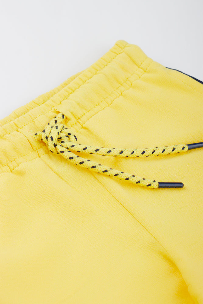 Yellow Fleece Shorts (1)