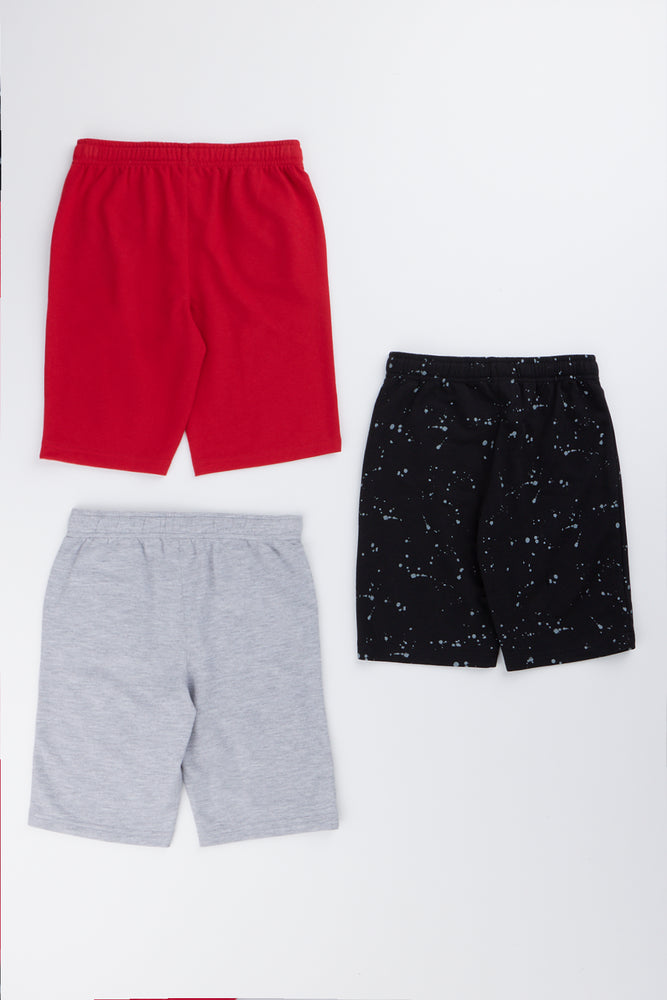 3 Pack Basic Knit Shorts Set (2)