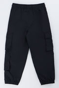 Black Technical Cargo Jogger Pants (2)