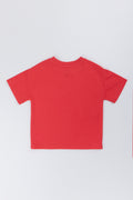 Red Pocket Textured T-Shirt (2)